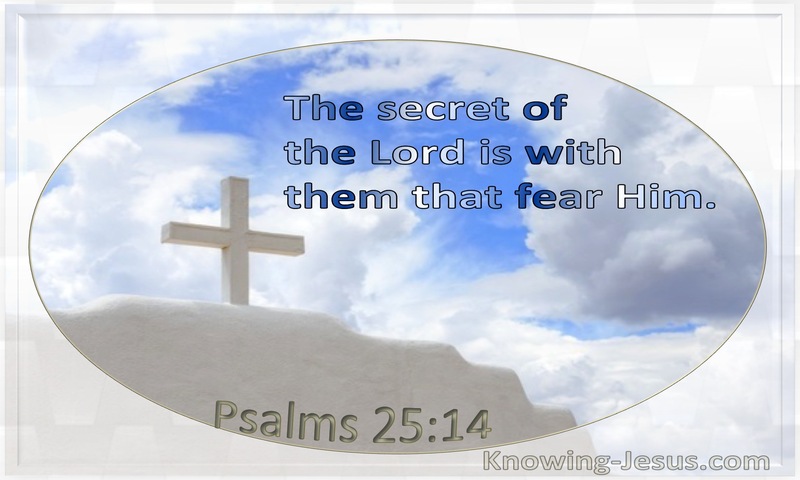Psalm 25:14 The Secret Of The Lord Is With Them That Fear Him (utmost)06:03